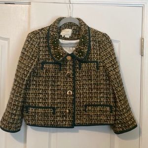 Kate Spade Tweed Cropped Blazer